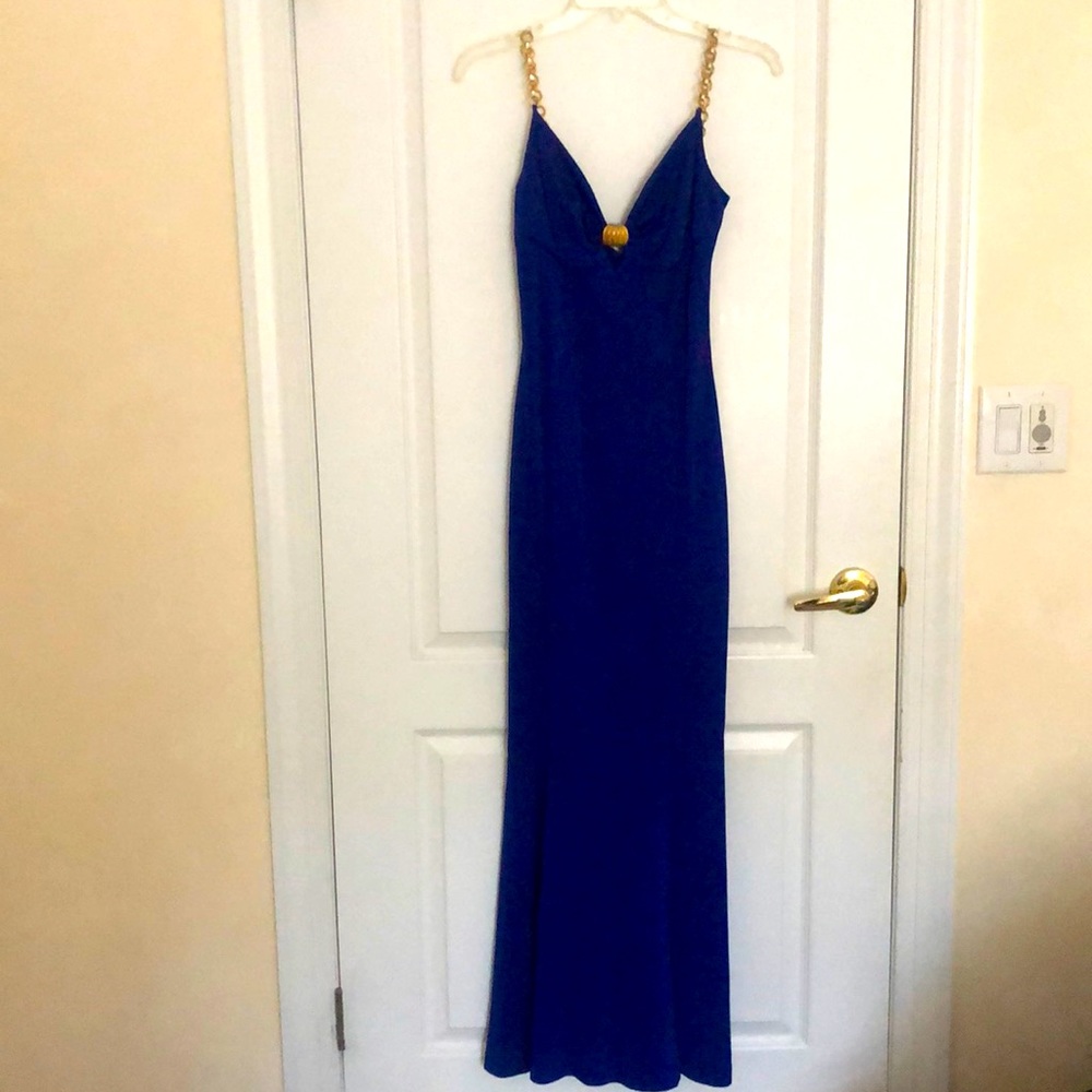 Cobalt Blue Vintage Tadashi Gown